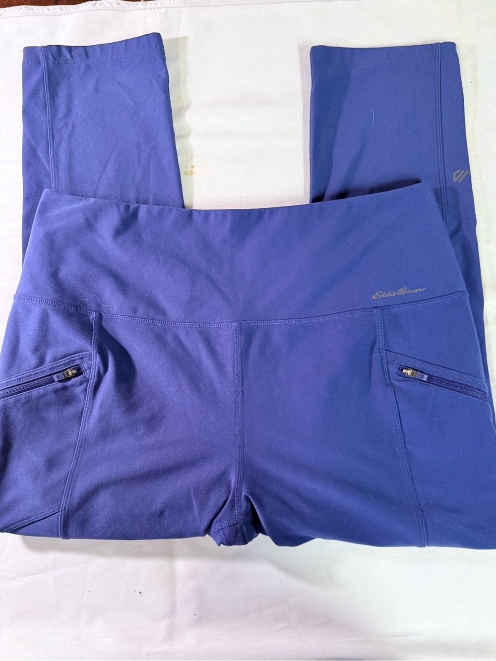 Eddie Bauer Women’s Deep Purple Active Capris with Zipper Pockets